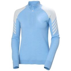 Damski sweter 1/2 zip Helly Hansen Lifa. Niebieskie swetry damskie Helly Hansen, xl, bez wzorów, z materiału, eleganckie, bez kołnierzyka, bez ramiączek, bez kaptura. Za 525.50 zł.