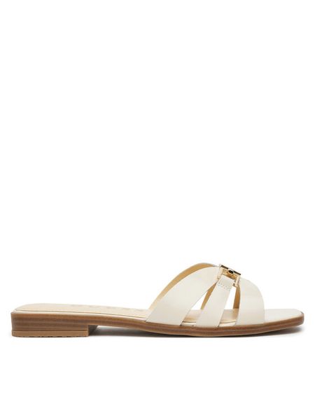 Guess Klapki FLJRLL LEA19 Beżowy. Brązowe klapki damskie Guess, z aplikacjami, bez obcasa. Za 499.99 zł.