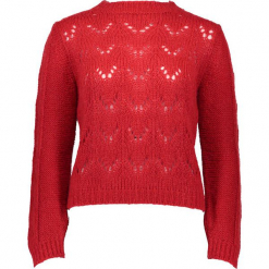Sweter w kolorze czerwonym. Czerwone swetry damskie Gottardi, ze splotem. W wyprzedaży za 173.95 zł.