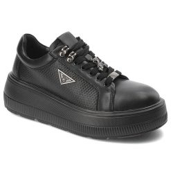 Czarne Sneakersy Filippo Modne Obuwie Damskie Na Platformie. Czarne obuwie sportowe damskie Filippo, bez wzorów, z jeansu, eleganckie, bez obcasa, na platformie, bez zapięcia. Za 219.00 zł.