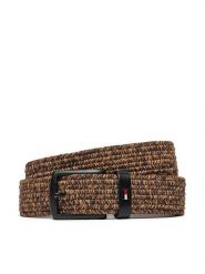 Tommy Hilfiger Pasek Męski Denton AM0AM12548 Brązowy. Brązowe paski damskie Tommy Hilfiger, bez wzorów, z materiału. Za 139.99 zł.