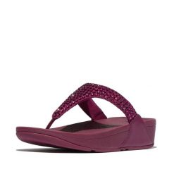 Klapki damskie FitFlop Lulu Maxi-Crystal. Czarne klapki damskie FIT FLOP, bez wzorów, eleganckie, bez obcasa. Za 473.00 zł.
