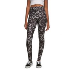 Legginsy damskie Urban Classics Soft AOP. Białe legginsy damskie Urban Classics, bez wzorów. Za 116.50 zł.