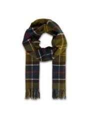 Barbour Szalik Yaxley USC0324TN11 Zielony. Zielone rękawiczki męskie Barbour, bez wzorów, z materiału. Za 249.99 zł.