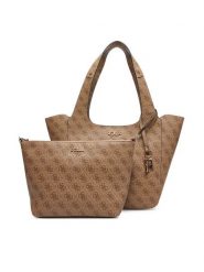 Guess Torebka HWSG73 34220 Brązowy. Brązowe torebki do ręki damskie Guess, z aplikacjami, ze skóry, bez dodatków. Za 429.99 zł.