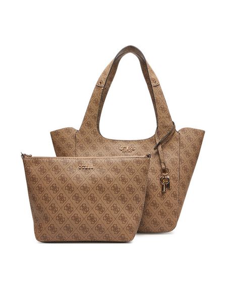 Guess Torebka HWSG73 34220 Brązowy. Brązowe torebki do ręki damskie Guess, z aplikacjami, ze skóry, bez dodatków. Za 419.99 zł.