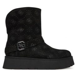 Śniegowce Guess. Czarne śniegowce i trapery damskie Guess. Za 719.99 zł.