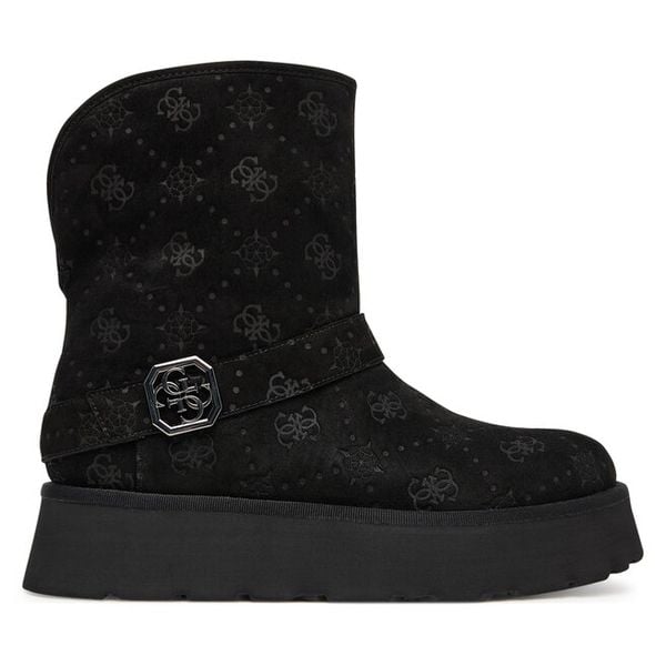 Śniegowce Guess. Czarne śniegowce i trapery damskie Guess. Za 449.99 zł.