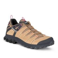 Buty trekkingowe Aku Alterra Lite Gtx W 716457 beżowy. Brązowe obuwie sportowe damskie bez wzorów, z gore-texu, trekkingowe. Za 501.43 zł.