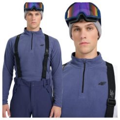 Bielizna termiczna polarowa (góra) męska 4F 4FWAW25UFLEM065. Niebieskia bielizna termoaktywna męska 4f, m, z materiału. Za 52.99 zł.