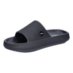 Klapki damskie CMP RUBY. Czarne klapki damskie CMP, bez wzorów, bez obcasa. Za 79.89 zł.