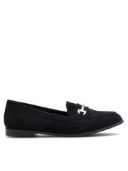 DeeZee Loafersy WS270205-01 Czarny. Czarne mokasyny damskie DeeZee, z materiału. Za 119.99 zł.