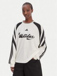 Adidas Bluzka House Of Tiro KC4007 Biały Loose Fit. Białe bluzki damskie Adidas, xs, bez wzorów, z syntetyku, bez kołnierzyka, bez ramiączek. Za 209.99 zł.