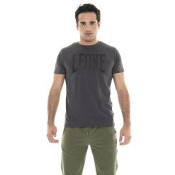 Koszulka na co dzień na siłownię. Szare buty sportowe męskie LEONE 1947 APPAREL, z bawełny, bez zapięcia, na fitness i siłownię. W wyprzedaży za 98.51 zł.