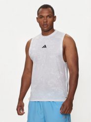 Adidas Koszulka techniczna Power Workout IS3843 Biały Regular Fit. Białe koszulki sportowe męskie Adidas, m, bez wzorów, z syntetyku, bez kołnierzyka, bez ramiączek, na fitness i siłownię. Za 199.99 zł.