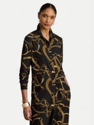 LAUREN RALPH LAUREN Koszula 200P14013001 Czarny Regular Fit. Czarne koszule damskie Lauren Ralph Lauren, m, bez wzorów, z syntetyku, bez kołnierzyka, bez ramiączek. Za 689.99 zł.