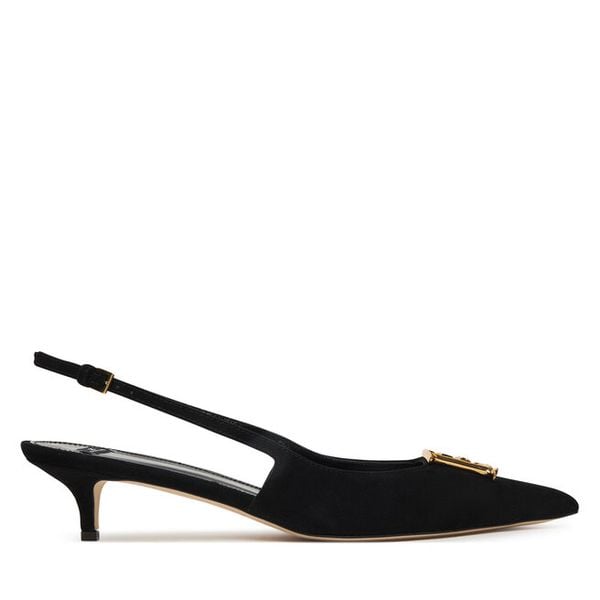 Czółenka Elisabetta Franchi. Czarne czółenka damskie Elisabetta Franchi, bez wzorów, bez obcasa, bez zapięcia. Za 1,378.99 zł.