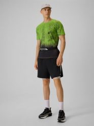 4F Spodenki do biegania szybkoschnące męskie - czarne S. Czarne krótkie spodenki sportowe męskie 4f, m, bez wzorów, z materiału, do biegania. Za 199.99 zł.