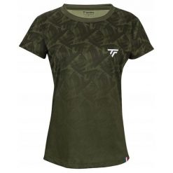 Koszulka T-Shirt tenisowa damska Tecnifibre X-Loop Tee. Zielone t-shirty damskie TECNIFIBRE, bez wzorów, sportowe, bez kołnierzyka. Za 236.00 zł.