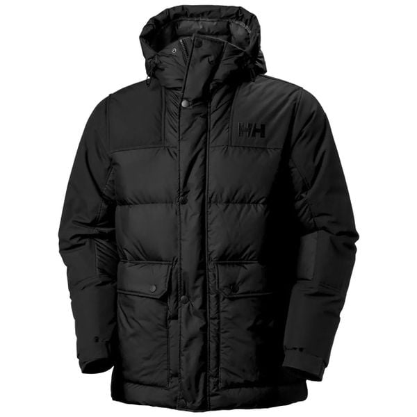 Kurtka z kapturem Helly Hansen Escape Down. Czarne kurtki męskie Helly Hansen, l, bez wzorów, z poliesteru, z kapturem. Za 1,267.40 zł.
