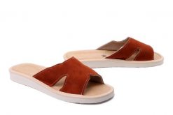 METEOR 118 Boho rudy, kapcie damskie. Brązowe kapcie damskie Meteor, bez wzorów. Za 44.99 zł.