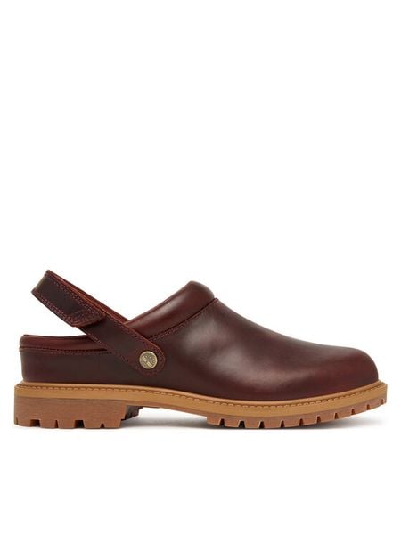 Timberland Klapki Convertible Clog TB0A2PSBEIW1 Bordowy. Czerwone klapki damskie Timberland, bez wzorów, bez obcasa. Za 749.99 zł.