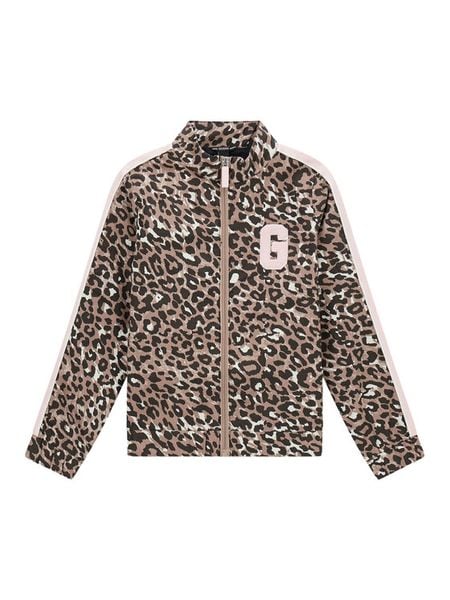 Guess Bluza J6YQ09 W3052 Brązowy Regular Fit. Brązowe bluzy dla dziewczynek Guess, z aplikacjami, z bawełny, bez ramiączek, bez kaptura. Za 294.99 zł.