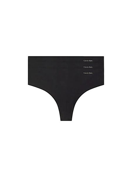 Calvin Klein Underwear Komplet stringów 000QD3558E Czarny. Czarne stringi damskie Calvin Klein Underwear, xl, bez wzorów, z syntetyku. Za 109.99 zł.