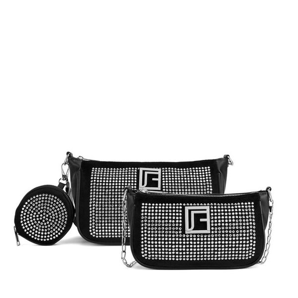 Torebka Jenny Fairy. Czarne listonoszki damskie Jenny Fairy, bez wzorów, bez dodatków. Za 77.99 zł.