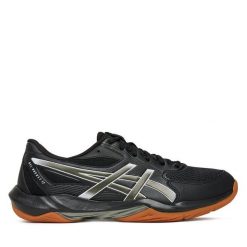 Buty halowe Asics. Czarne buty sportowe męskie Asics, bez zapięcia. Za 269.99 zł.