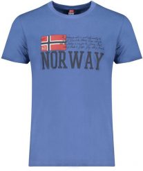 NIEBIESKI T-SHIRT MĘSKI Z KRÓTKIM RĘKAWEM Norway 1963 2XL. Niebieskie t-shirty męskie Norway 1963, m, bez wzorów, bez kołnierzyka. Za 69.99 zł.
