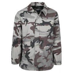 Parka Urban Classic cotton coach. Brązowe parki męskie Urban Classics, na zimę, m, bez wzorów, bez kaptura. Za 275.00 zł.