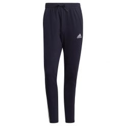 Spodnie męskie adidas Essentials Single. Białe spodnie sportowe męskie Adidas, m, bez wzorów, z bawełny, na fitness i siłownię. Za 139.99 zł.