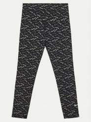 Nike Legginsy FN8607 Czarny Slim Fit. Czarne legginsy dla dziewczynek Nike, bez wzorów, z syntetyku. Za 129.99 zł.