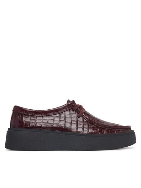 Clarks Półbuty Torview W 26328105 Bordowy. Czerwone półbuty damskie Clarks, bez wzorów, bez obcasa, na płaskiej podeszwie, bez zapięcia. Za 569.99 zł.