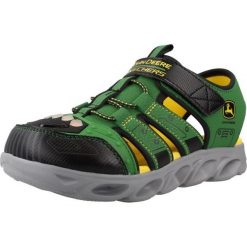Sandały SKECHERS HYPNO-SPLASH -TRACTOR-BRIGHTS Zielony. Zielone sandały męskie Skechers, z materiału, bez zapięcia. Za 232.99 zł.