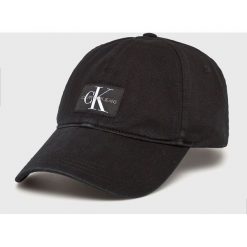 Calvin Klein Jeans - Czapka. Czarne czapki i kapelusze damskie Calvin Klein Jeans, z bawełny. Za 159.90 zł.