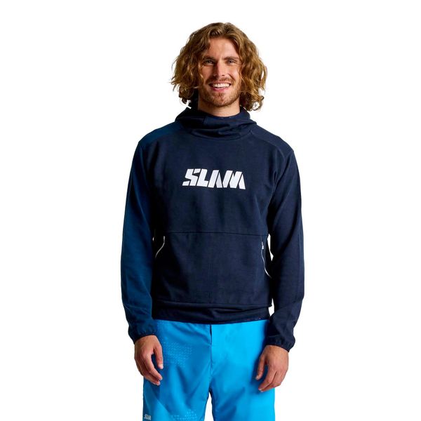 Bluza Slam Graphic Hoodie Dorośli. Niebieskie bluzy męskie SLAM, s, bez wzorów, z bawełny, z kapturem, do biegania. Za 578.99 zł.