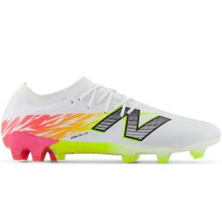 Korki męskie New Balance FURON ELITE FG V8 SF1FIB8 – białe. Białe buty sportowe męskie New Balance, z materiału, bez zapięcia, do biegania. Za 729.99 zł.