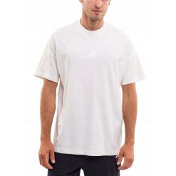 Koszulka Mężczyzna adidas T-shirt Bluzka Sportowa Bawełna Treningowa Biała XL. Białe koszulki sportowe męskie Adidas, m, bez wzorów, z bawełny, sportowe, bez kołnierzyka. Za 111.00 zł.