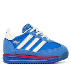 Sneakersy adidas. Białe trampki i tenisówki chłopięce Adidas, bez wzorów, bez zapięcia. Za 149.99 zł.