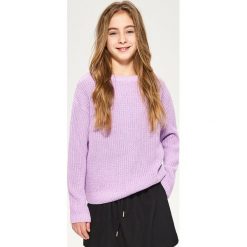 Sweter ze sznurowaniem na plecach - Fioletowy. Swetry damskie marki Reserved. W wyprzedaży za 19.99 zł.