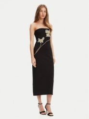 STAUD Sukienka koktajlowa Brooke R24F2171KP Czarny Slim Fit. Czarne sukienki damskie STAUD, m, bez wzorów, z wiskozy, wizytowe, bez kołnierzyka, bez ramiączek. Za 2,839.00 zł.
