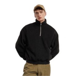 Sweter oversize Urban Classics. Czarne swetry przez głowę męskie Urban Classics, m, bez wzorów, z materiału, bez kołnierzyka. Za 237.00 zł.