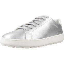Tenisówki Geox Model D Spherica Ecub Kolor Srebrny. Szare trampki i tenisówki damskie Geox, bez wzorów, z syntetyku, casualowe, bez zapięcia. Za 409.99 zł.