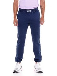 Spodnie męskie Indigo Wash Denim. Niebieskie spodnie sportowe męskie LEONE 1947 APPAREL, m, bez wzorów, z denimu, na fitness i siłownię. Za 105.21 zł.