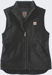 Damska Kamizelka Carhartt Sherpa Mock Neck Black. Czarne kurtki damskie Carhartt, bez wzorów, bez kaptura. Za 521.37 zł.
