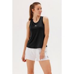 Damska koszulka biegowa Rough Radical Running Singlet. Czarne koszulki sportowe damskie ROUGH RADICAL, m, bez wzorów, bez kołnierzyka, bez ramiączek. Za 109.00 zł.