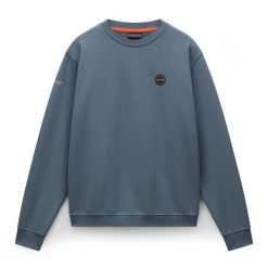 Bluza męska Napapijri B-Badge C Sum. Niebieskie bluzy męskie Napapijri, l, bez wzorów, bez kaptura. Za 329.99 zł.