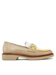 Hispanitas Loafersy CHV254066 Beżowy. Brązowe mokasyny damskie Hispanitas, ze skóry. Za 379.99 zł.